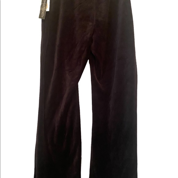 Style & Co Black Velour Hoodie Track Suit with Rhinestone Accents - Picture 11 of 15